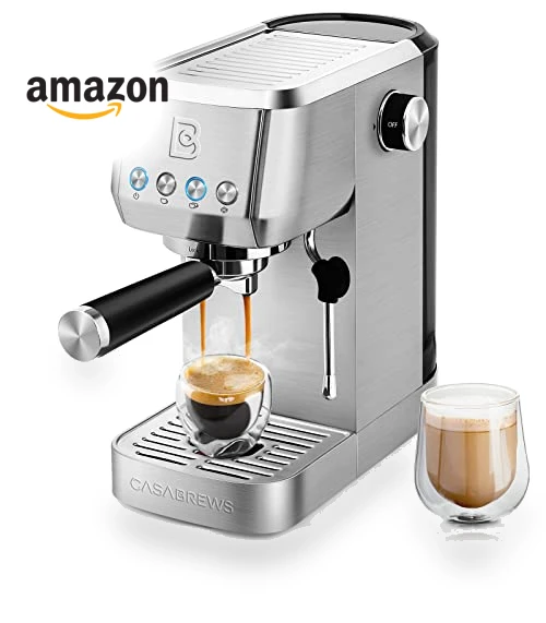 Essential Espresso Machine 20 Bar with Steam Frother — Coffee & Espresso Combos, CASABREWS