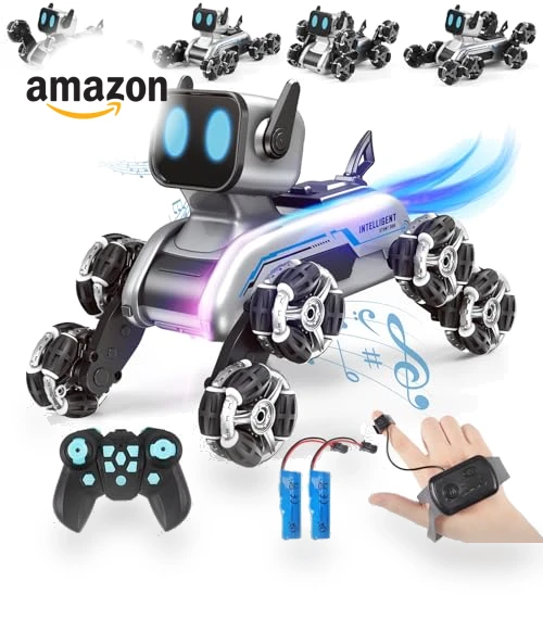 Gesture Sensing Remote Control Robot Dog Toy for Kids — Interactive Figures & Robots, Wurycia