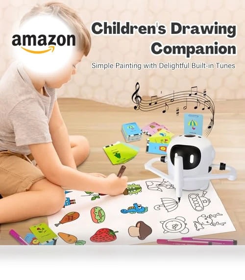 Interactive Drawing Robot for Kids with 150 Cards — Interactive Learning Devices, RIVGOT