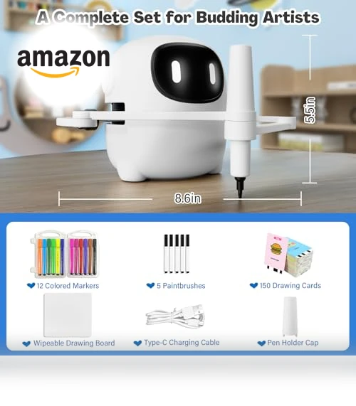 Interactive Drawing Robot for Kids with 150 Cards — Interactive Learning Devices, RIVGOT