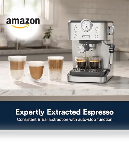 Linea Classic Espresso Machine with Thermoblock Technology — Coffee & Espresso Combos, De'Longhi