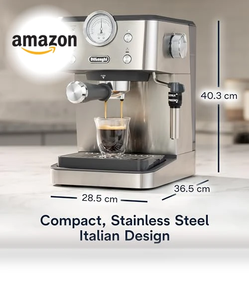 Linea Classic Espresso Machine with Thermoblock Technology — Coffee & Espresso Combos, De'Longhi