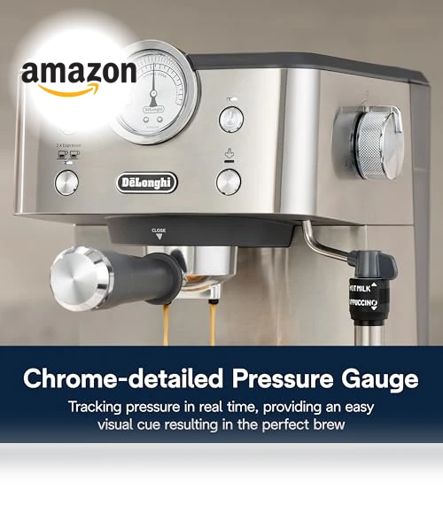 Linea Classic Espresso Machine with Thermoblock Technology — Coffee & Espresso Combos, De'Longhi