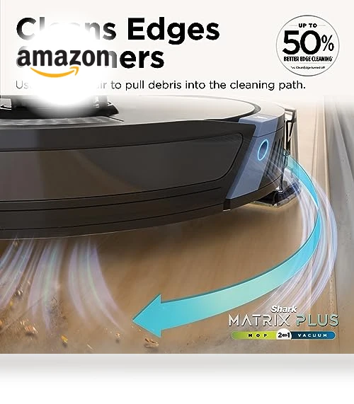 Matrix Plus 2in1 Robot Vacuum & Mop with Sonic Mopping and Self Empty Base — Smart Cleaning Robots, Shark