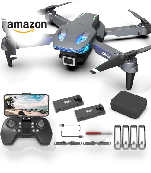Mini Drone with Camera 1080P HD, Foldable RC Quadcopter for Adults and Kids — Drones, Wipkviey