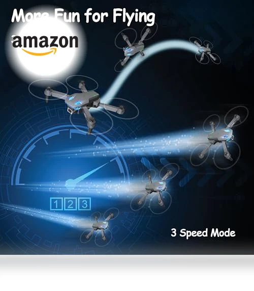 Mini Drone with Camera 1080P HD, Foldable RC Quadcopter for Adults and Kids — Drones, Wipkviey
