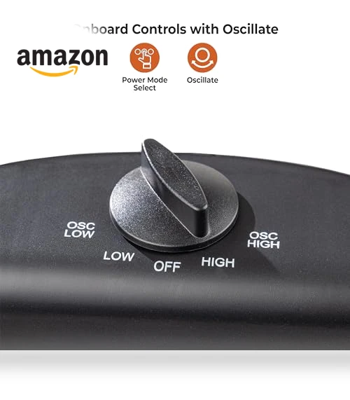 Oscillating Portable Space Heater with Adjustable Tilt and Overheat Protection — Portable Heating Solutions, Comfort Zone