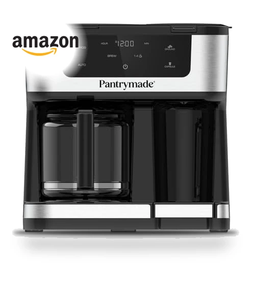 Programmable Coffee Maker with Single Serve Brewer - 12-Cup & K-Cup Compatible — Coffee Makers, Pantrymade