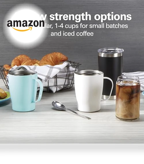 Programmable Dispensing Drip Coffee Maker with 12 Cup Internal Brew Pot — Electric Blade Coffee Grinders, Hamilton Beach