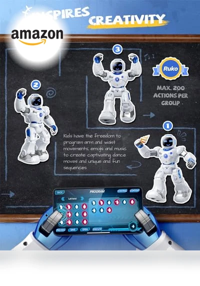 Programmable Interactive RC Robot for Kids — Interactive Figures & Robots, Ruko