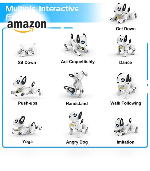 Programmable RC Robot Dog Toy with Interactive Functions — Interactive Figures & Robots, SUPIREO