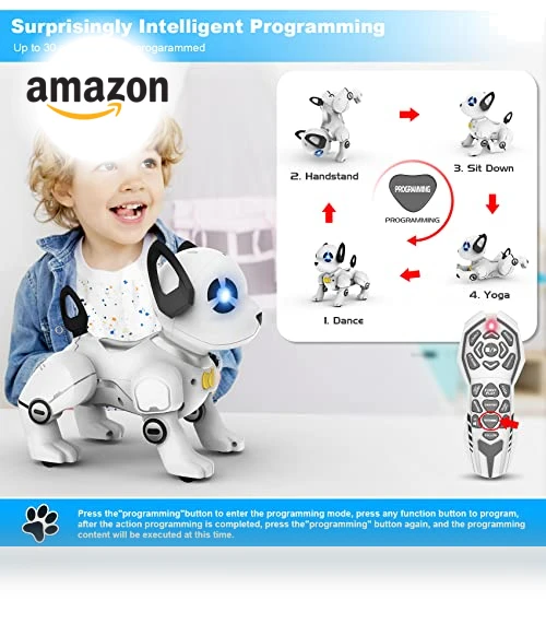 Programmable RC Robot Dog Toy with Interactive Functions — Interactive Figures & Robots, SUPIREO