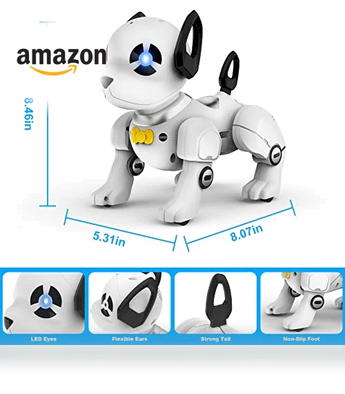 Programmable RC Robot Dog Toy with Interactive Functions — Interactive Figures & Robots, SUPIREO