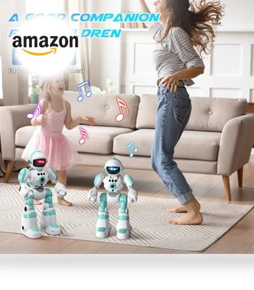 Programmable Remote Control Robot for Kids with Voice Changer and Dance Moves — Interactive Figures & Robots