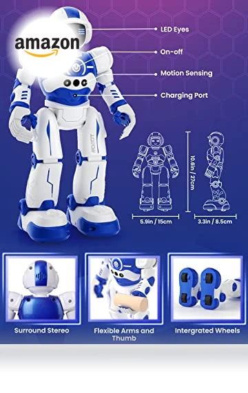 Programmable Smart Walking Dancing Robot Toy for Kids — Interactive Figures & Robots, EduCuties