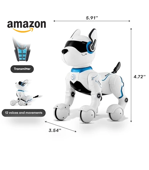 Rechargeable Robot Dog - Interactive Smart Robo Dog for Kids — Interactive Figures & Robots, Top Race