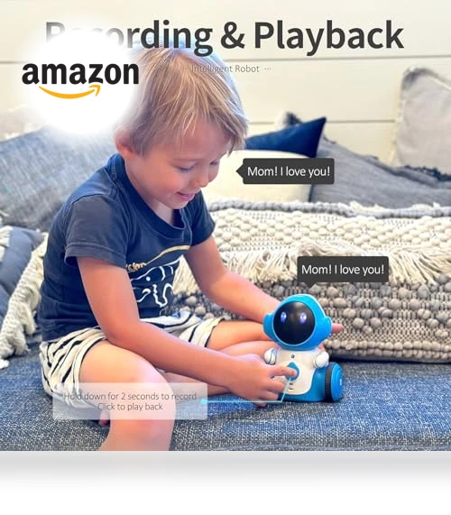 Rechargeable Smart Talking Robot Toy for Kids — Interactive Figures & Robots, GILOBABY