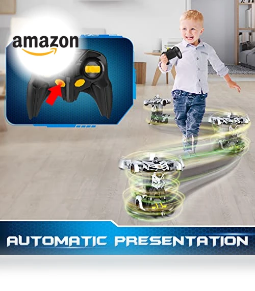Remote Control Car Transform Toys Robot with Flashing Light — Interactive Figures & Robots, FDJ