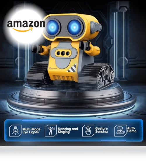 Remote Control Robot Toy with Gesture Sensing and Auto-Demo — Interactive Figures & Robots, Hamourd