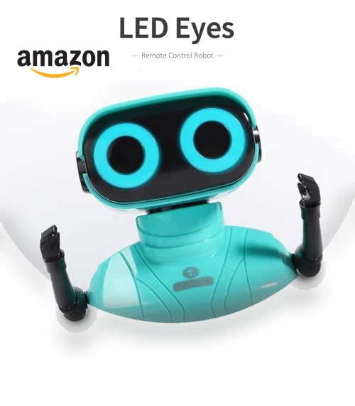 Remote Control Robot Toy with LED Eyes and Dance Moves for Kids — Interactive Figures & Robots, GILOBABY