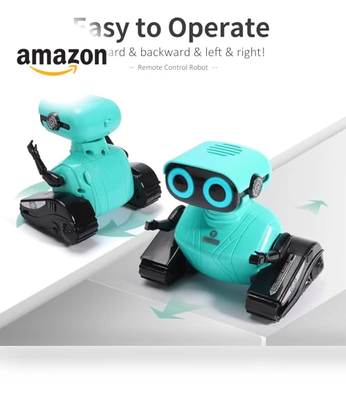 Remote Control Robot Toy with LED Eyes and Dance Moves for Kids — Interactive Figures & Robots, GILOBABY