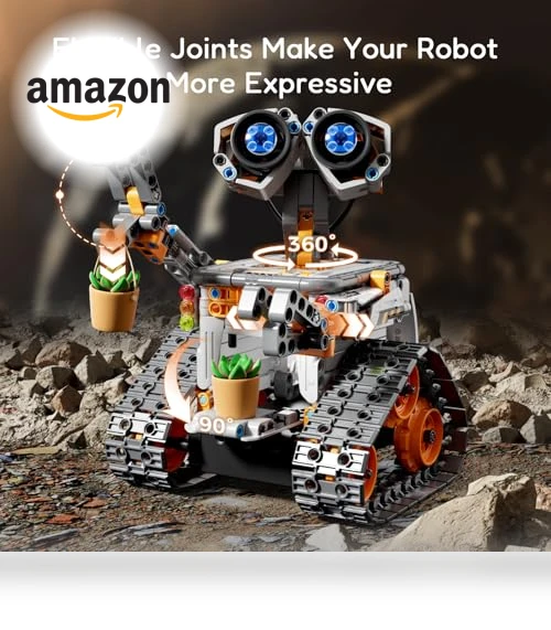Robot Building Kit with Remote Control STEM Gifts for Kids — Construction Kits, Sillbird