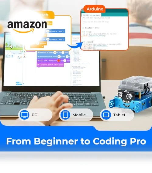 Robot Kit for Kids Ages 8-12, Learn to Code with Scratch & Arduino, STEM Educational Toy — Construction Kits, Makeblock