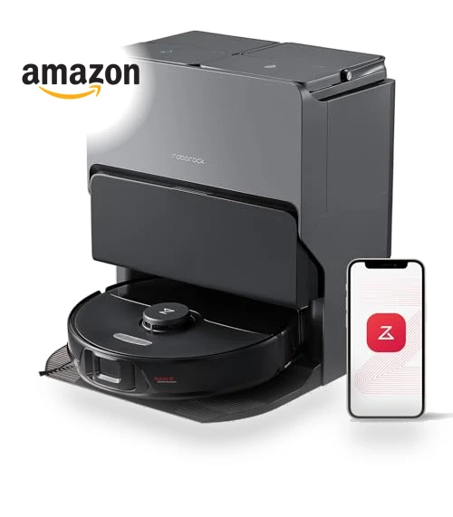 Robot Vacuum and Mop, All-in-One Dock, PreciSense LiDAR Navigation, Smart Dirt Detection, Self-Emptying — Smart Cleaning Robots, Roborock