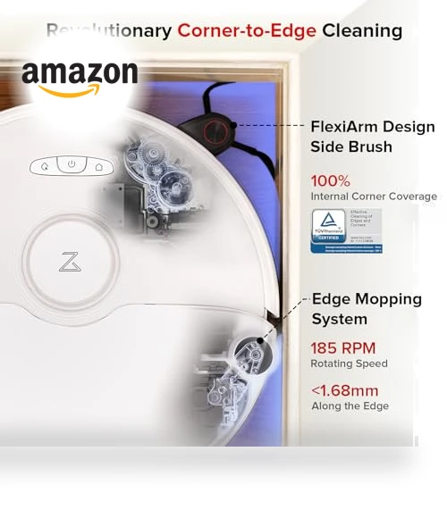 Robot Vacuum and Mop, All-in-One Dock, PreciSense LiDAR Navigation, Smart Dirt Detection — Smart Cleaning Robots, Roborock