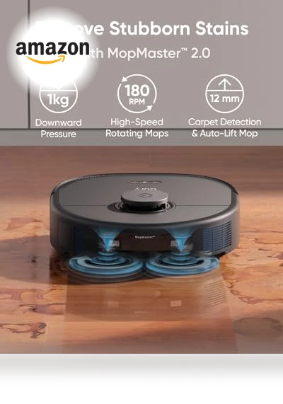 Robot Vacuum and Mop Combo with 8,000 Pa Suction, Auto Mop Washing, Self-Emptying — Smart Cleaning Robots, eufy