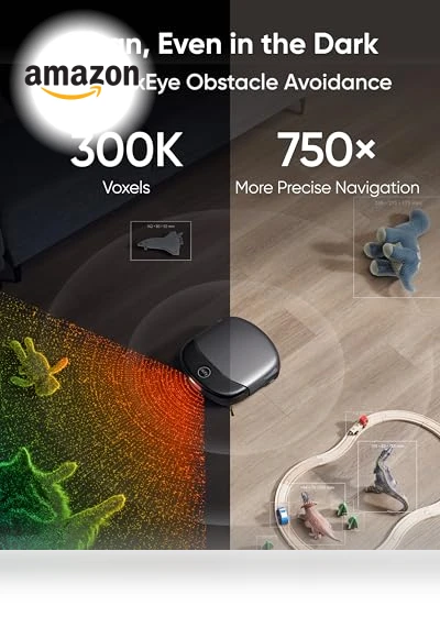 Robot Vacuum and Mop Combo with All-in-One Station, 8000 Pa Suction, Obstacle Avoidance — Smart Cleaning Robots, eufy