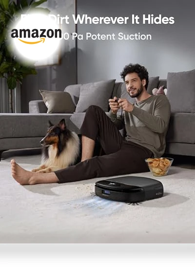 Robot Vacuum and Mop Combo with All-in-One Station, 8000 Pa Suction, Obstacle Avoidance — Smart Cleaning Robots, eufy