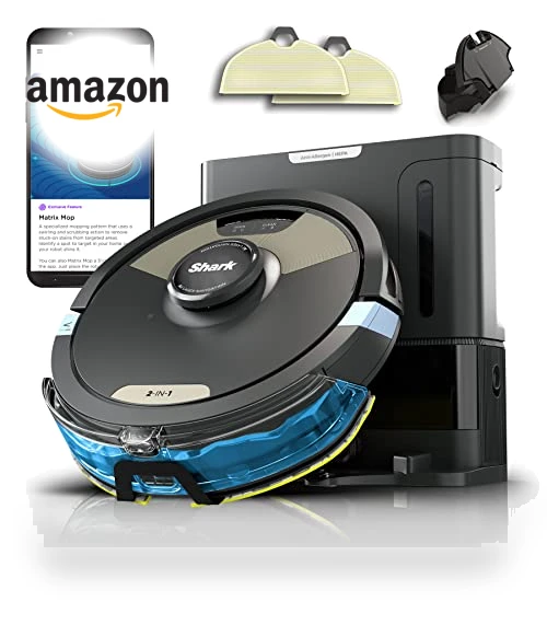 Robot Vacuum & Mop Combo with Powerful Suction and Sonic Mopping — Smart Cleaning Robots, Shark