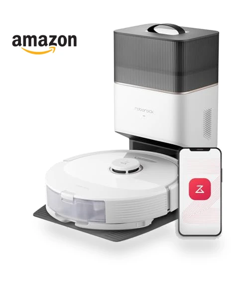 Robot Vacuum and Mop, Self-Emptying, Hands-Free Cleaning for up to 7 Weeks — Smart Cleaning Robots, Roborock