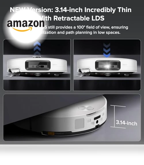 Robot Vacuum and Mop with AI Obstacle Avoidance, 22,000Pa Suction — Smart Cleaning Robots, Roborock