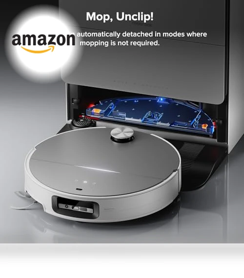 Robot Vacuum and Mop with AI Obstacle Avoidance, 22,000Pa Suction — Smart Cleaning Robots, Roborock