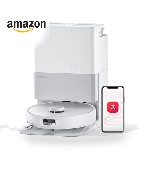 Robot Vacuum and Mop with Hot Water Washing, 18,500Pa Suction — Smart Cleaning Robots, Roborock