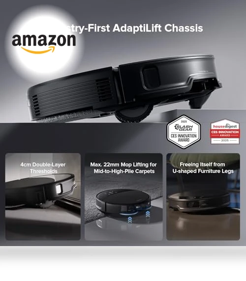 Robot Vacuum and Mop with Powerful Suction, Self-Emptying, Hot Air Drying — Vacuums, Roborock