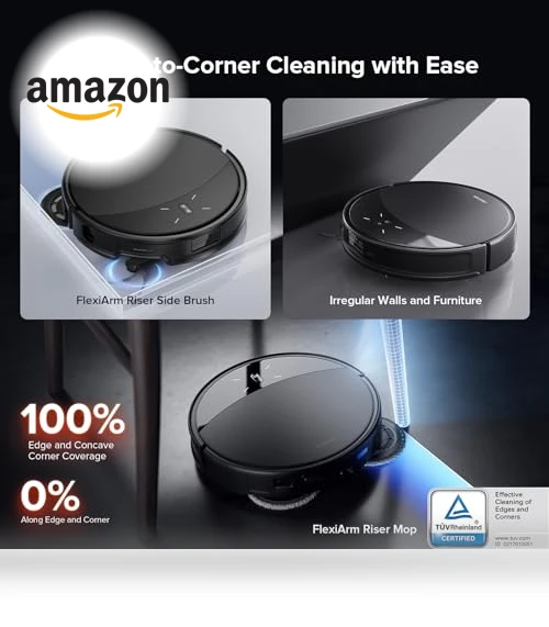 Robot Vacuum and Mop with Powerful Suction, Self-Emptying, Hot Air Drying — Vacuums, Roborock