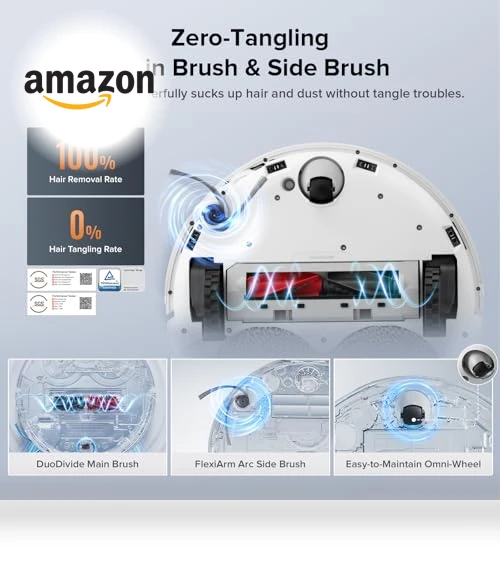 Robot Vacuum and Mop with Self-Cleaning, 17,000Pa Suction — Smart Cleaning Robots, Roborock