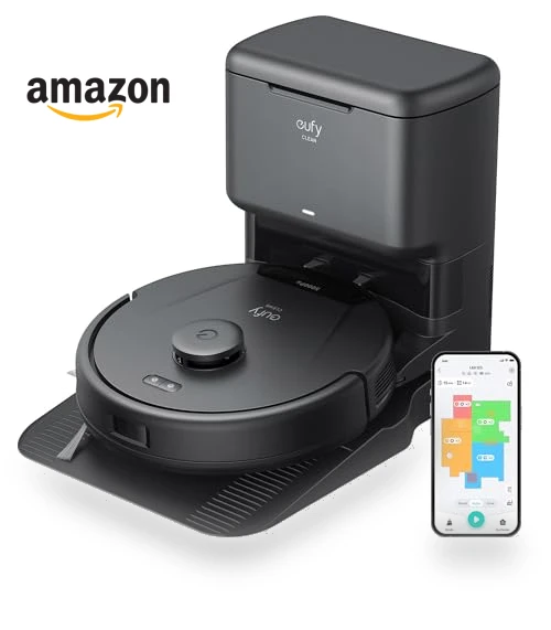 Robot Vacuum with Self Empty Station, Hair Detangling Technology, 60 Days Hands Free Cleaning — Smart Cleaning Robots, eufy
