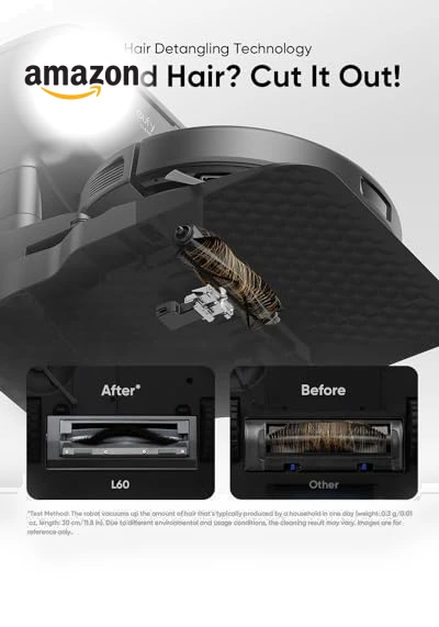 Robot Vacuum with Self Empty Station, Hair Detangling Technology, 60 Days Hands Free Cleaning — Smart Cleaning Robots, eufy
