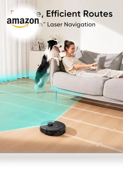 Robot Vacuum with Self Empty Station, Hair Detangling Technology, 60 Days Hands Free Cleaning — Smart Cleaning Robots, eufy