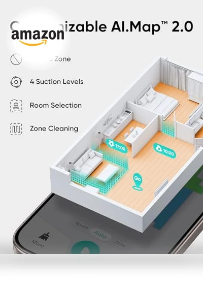 Robot Vacuum with Self Empty Station, Hair Detangling Technology, 60 Days Hands Free Cleaning — Smart Cleaning Robots, eufy
