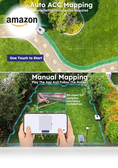 RTK+4-Eye Vision Robotic Lawnmower - No Wire, Automatic Mapping, 30 Multi-Zone Management — Autonomous Lawn Care, ANTHBOT