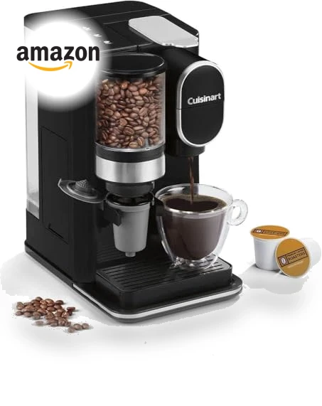 Single Serve Coffee Maker with Integrated Grinder, 48-Ounce Reservoir — Electric Blade Coffee Grinders, Cuisinart