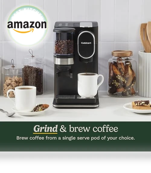 Single Serve Coffee Maker with Integrated Grinder, 48-Ounce Reservoir — Electric Blade Coffee Grinders, Cuisinart