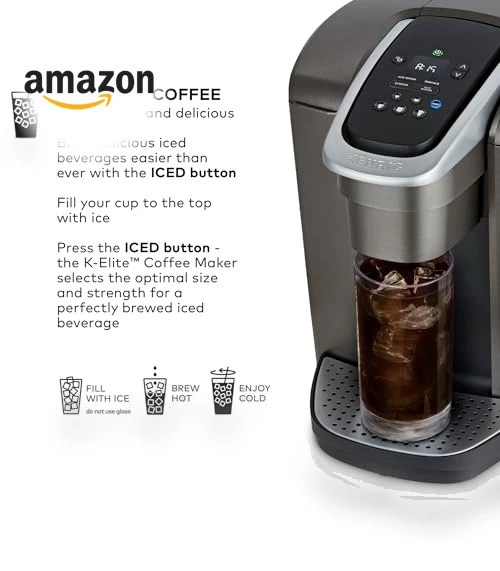 Single Serve K-Cup Pod Coffee Maker with Strength and Temperature Control — Single-Cup Coffee Makers, Keurig