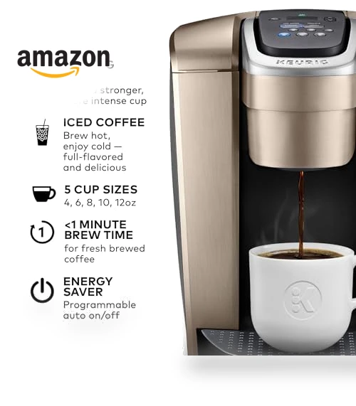 Single Serve K-Cup Pod Coffee Maker with Strength and Temperature Control — Single-Cup Coffee Makers, Keurig