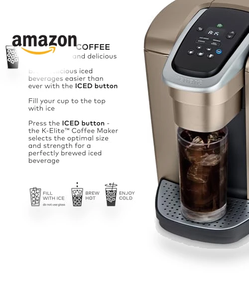 Single Serve K-Cup Pod Coffee Maker with Strength and Temperature Control — Single-Cup Coffee Makers, Keurig